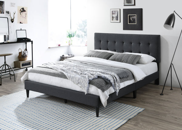 Westwood Upholstered Bed with Tufted Rectangle Headboard